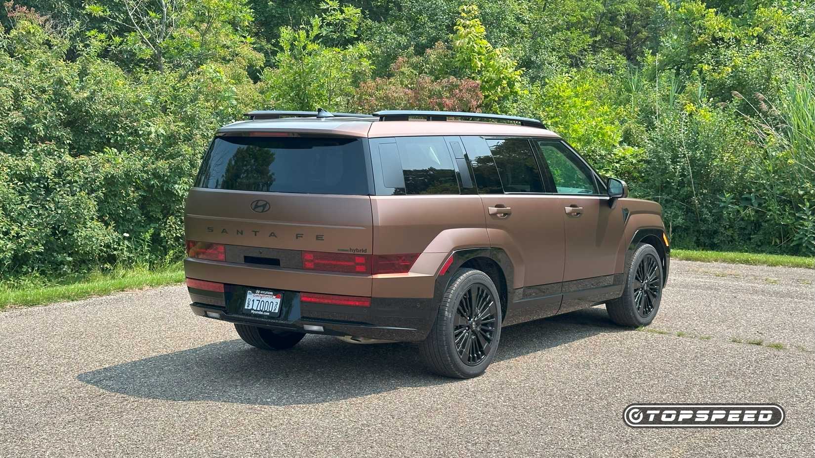 2025 Hyundai Santa Fe Hybrid -- Rear Three-Quarter